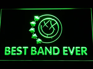 Blink 182 Smiley Best Band Ever LED Neon Sign