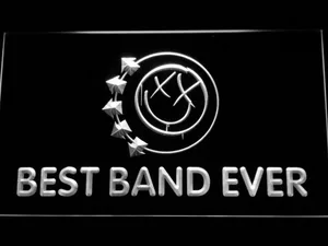 Blink 182 Smiley Best Band Ever LED Neon Sign