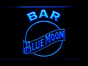 Blue Moon Bar LED Neon Sign