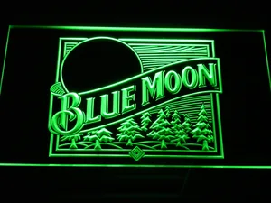 Blue Moon Old Logo LED Neon Sign