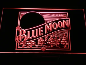 Blue Moon Old Logo LED Neon Sign