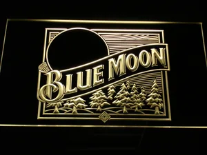 Blue Moon Old Logo LED Neon Sign