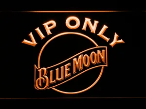 Blue Moon VIP Only LED Neon Sign