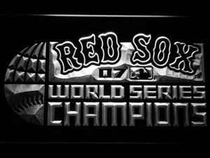 Boston Red Sox 2007 Champion Logo LED Neon Sign - Legacy Edition