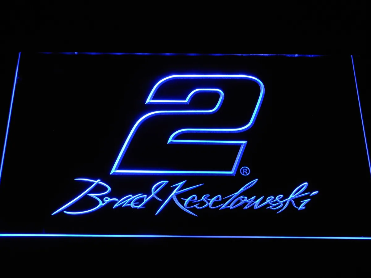 Brad Keselowski Signature 2 LED Neon Sign