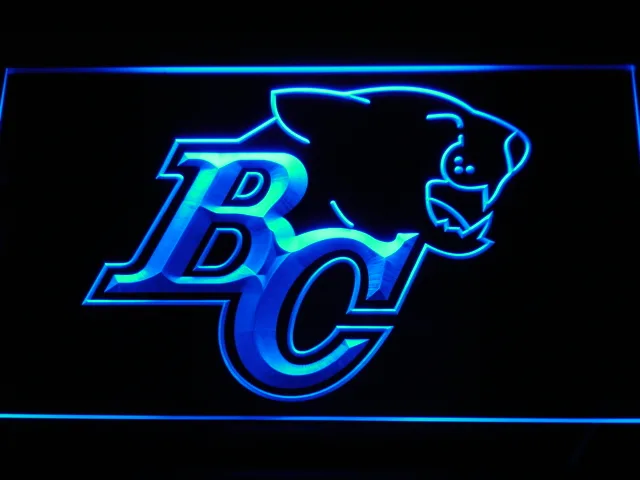 British Columbia Lions BC Logo LED Neon Sign - Legacy Edition
