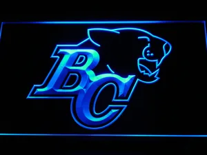 British Columbia Lions BC Logo LED Neon Sign - Legacy Edition