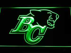 British Columbia Lions BC Logo LED Neon Sign - Legacy Edition