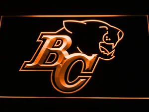 British Columbia Lions BC Logo LED Neon Sign - Legacy Edition