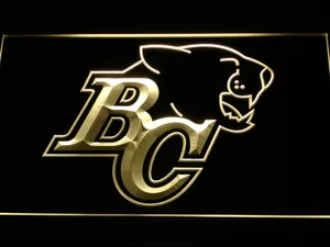 British Columbia Lions BC Logo LED Neon Sign - Legacy Edition