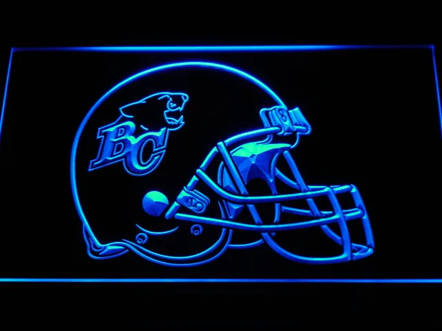 British Columbia Lions Helmet LED Neon Sign - Legacy Edition