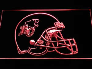British Columbia Lions Helmet LED Neon Sign - Legacy Edition