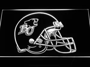 British Columbia Lions Helmet LED Neon Sign - Legacy Edition