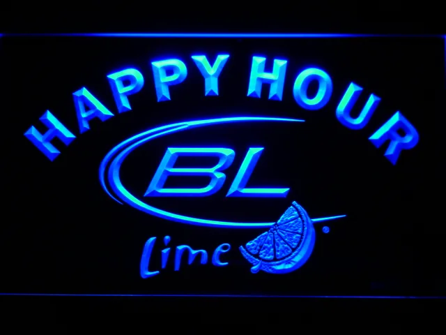 Bud Light Lime Happy Hour LED Neon Sign