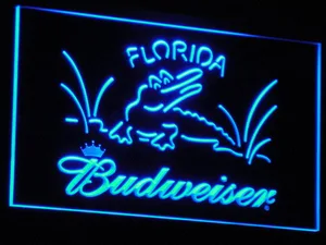 Budweiser Crocodile LED Neon Sign