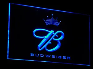 Budweiser Crowned B  LED Neon Sign