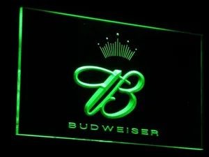 Budweiser Crowned B  LED Neon Sign