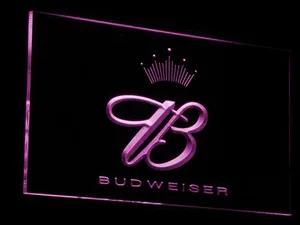 Budweiser Crowned B  LED Neon Sign