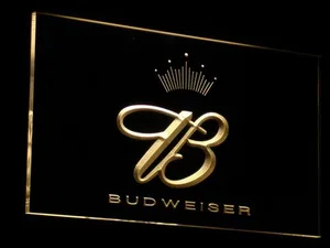 Budweiser Crowned B  LED Neon Sign
