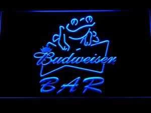 Budweiser Frog Bar LED Neon Sign