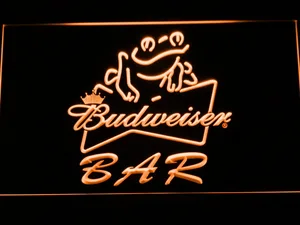 Budweiser Frog Bar LED Neon Sign