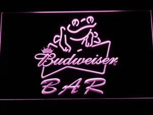 Budweiser Frog Bar LED Neon Sign