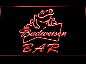 Budweiser Frog Bar LED Neon Sign