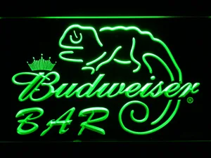 Budweiser Lizard Bar LED Neon Sign