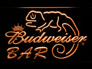Budweiser Lizard Bar LED Neon Sign