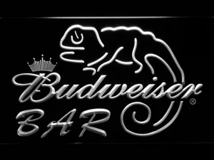 Budweiser Lizard Bar LED Neon Sign