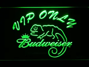 Budweiser Lizard VIP Only LED Neon Sign