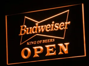 Budweiser Open LED Neon Sign