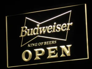 Budweiser Open LED Neon Sign