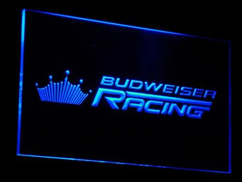 Budweiser Racing LED Neon Sign