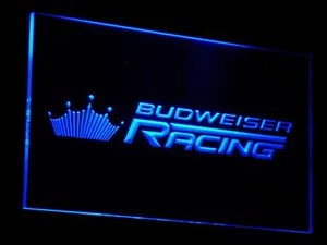 Budweiser Racing LED Neon Sign