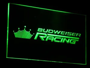 Budweiser Racing LED Neon Sign
