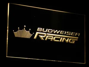 Budweiser Racing LED Neon Sign
