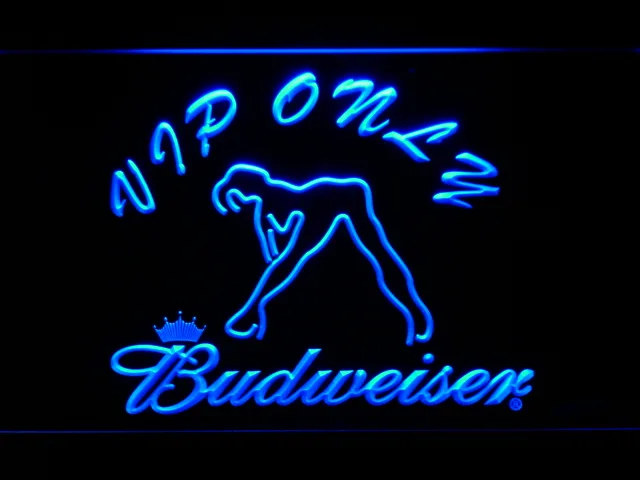 Budweiser Woman's Silhouette VIP Only LED Neon Sign