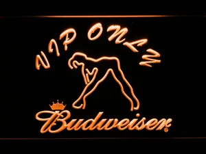 Budweiser Woman's Silhouette VIP Only LED Neon Sign