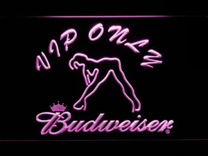 Budweiser Woman's Silhouette VIP Only LED Neon Sign