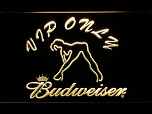 Budweiser Woman's Silhouette VIP Only LED Neon Sign
