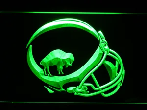 Buffalo Bills 1965-1973 Helmet LED Neon Sign - Legacy Edition