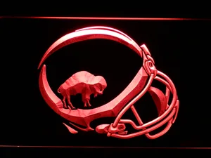 Buffalo Bills 1965-1973 Helmet LED Neon Sign - Legacy Edition