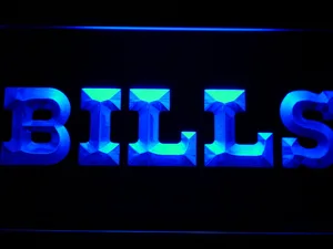 Buffalo Bills 1974-2010 Logo LED Neon Sign - Legacy Edition