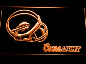 Buffalo Bills Coors Light Helmet LED Neon Sign