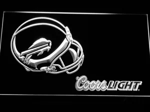 Buffalo Bills Coors Light Helmet LED Neon Sign