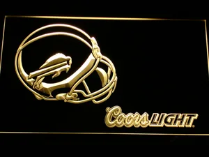 Buffalo Bills Coors Light Helmet LED Neon Sign