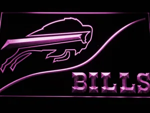 Buffalo Bills Split LED Neon Sign