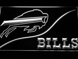 Buffalo Bills Split LED Neon Sign