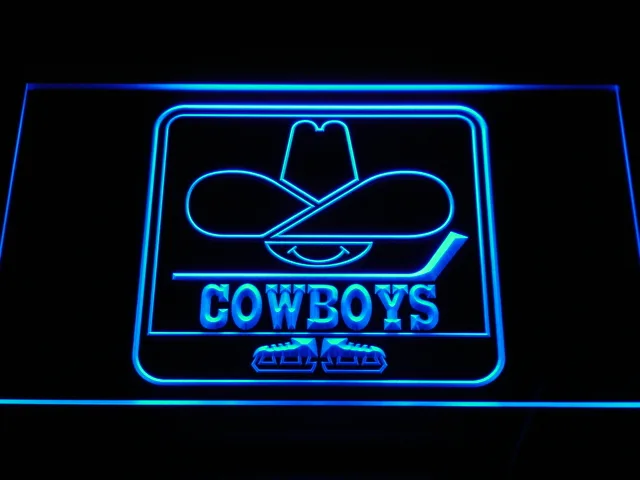 Calgary Cowboys LED Neon Sign - Legacy Edition